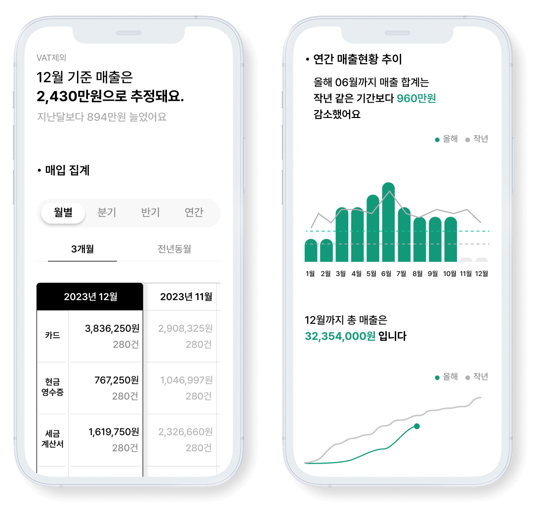 매출 / 매입 보고서